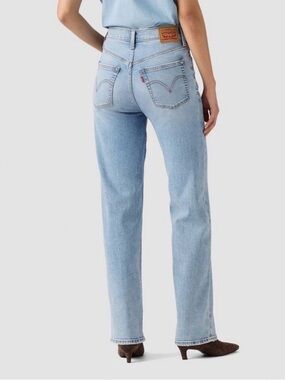 Levi's Ribcage Straight Ankle Jeans - Light Blue Size 26